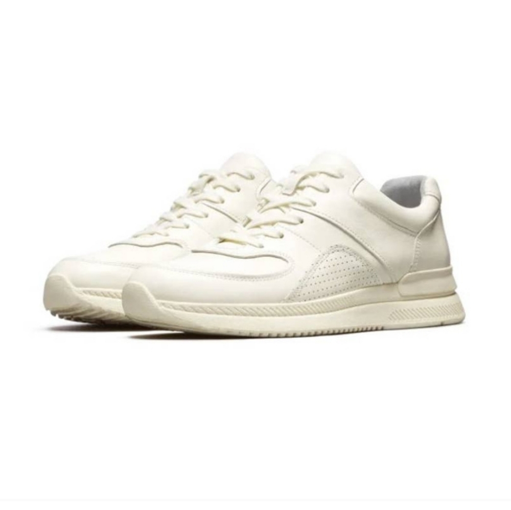 EVERLANE The Trainer Leather Sneaker Off White 8.5